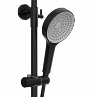 Высокая душевая система Elghansa 6747157-2X-Black с термостатом. Цвет Черный - Высокая душевая система Elghansa 6747157-2X-Black с термостатом. Цвет Черный