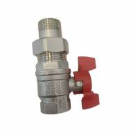 Кран шаровый Латунный 3/4" усиленный Бабочка (Барашек) Bonomi RuB Вн/Американка  - Кран шаровый Латунный 3/4" усиленный Бабочка (Барашек) Bonomi RuB Вн/Американка 