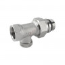 Никелированный прямой радиаторный кран  1/2 "